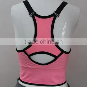 Fashion Breathable Women Sports Bra With Adjustable Shoulder Strap thumbnail-3