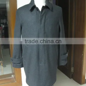 Men Coat /blazer With 2 Zipper Pockets and Lapel Collar thumbnail-1