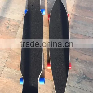 HSCW17 Factory Supply Cheap Wholesale Maple Board Skateboard Dancing Longboard Complete thumbnail-1