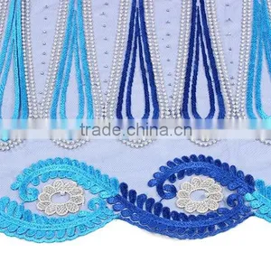 Hottest Latest African Lace Fabric 2016 Many Colors Malaysia Lace Embroidery Fabric thumbnail-2