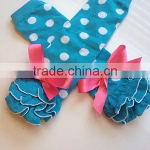 Fast Delivery Baby Knit Organic Ruffle Leggings Crochet Baby Tights Leg Warm Wholesale Price thumbnail-1