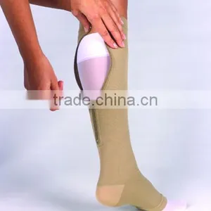 Stretch Medical Compression Stocking With Ykk Zipper thumbnail-1