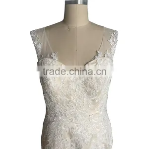 China OEM Long Wedding Dress/Tulle Wedding Gown thumbnail-3