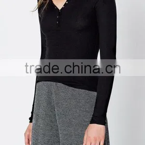 Runwaylover EY2329B Hot Sale 2017 Ladies Fashion Knitted Slim T-Shirts thumbnail-2
