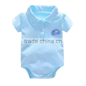 Factory Supply Plain Baby Body Suit 100% Cotton Baby Clothes Gown thumbnail-3