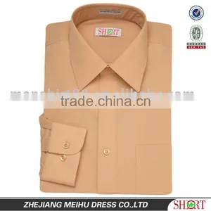 2016 Men's Light Orange T/C Dress Long Sleeve Classical Dress Shirts thumbnail-1