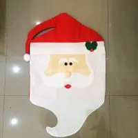 Nonwoven Santa Lady Chair Covers, Christmas Decorations, Christmas Decorations Home thumbnail-1