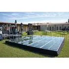 Black Glass Square Acrylic Stage Platform Anti-slip For Evens thumbnail-1