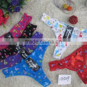 Flower Print Sexy G-string thumbnail-1