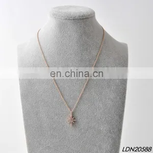 Mini Dainty Sunburst Pendent Necklace Fashion Gold Necklace Minimalist Necklaces thumbnail-1