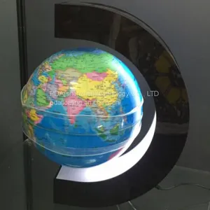 8 Inch C Shape Levitation Magnetic Rotating Globe thumbnail-4