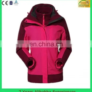 Women 3 in 1 Jacket 100% Polyester Lightweight Waterproof Jacket Outdoor Jacket thumbnail-1