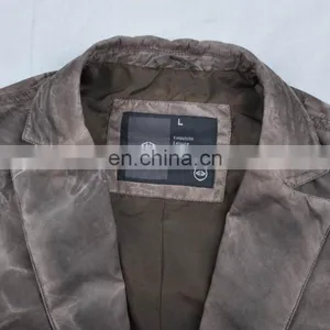 2015 Lastest Fashion Suit Style Slim Fit Leather Jacket thumbnail-4