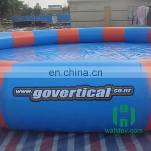 HI Round Blue & Red Inflatable Swimming Pool, Commercial Inflatable Pool for Water Walking Ball,Bumper Boat thumbnail-2