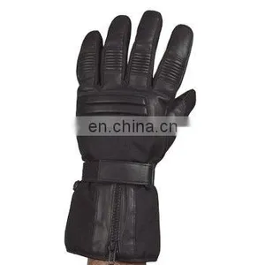 HMB-2046A MOTORCYCLE LEATHER GLOVES ZIPPER GEL STYLE thumbnail-1