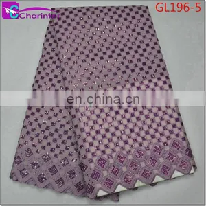 High Quality African French Organza Lace GL196 thumbnail-6