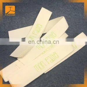 Environmental Brand Woven Label Tag for Foreign Trading Garments Cotton Clothes Neck Label thumbnail-3