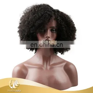 10" Kinky Curly Wig Handmade Wig, Cheap Price and High Quality thumbnail-1
