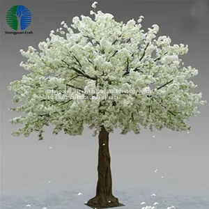 Factory High Quality White Artificial Cherry Blossom Tree for Interior Decoration thumbnail-1