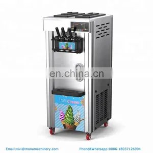 Desktop Small Commercial Ice Cream Machine| Vertical Automatic MONA Cone Soft Ice Cream Machine thumbnail-1