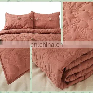 Eco-Friendly Bamboo Fiber Microfiber Summer Luxury Queen Size Cotton Bed Duvet Cover Set thumbnail-4