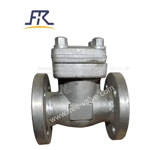 Industrial Stainless Steel CF8 CF8m SS304 SS316 Carbon Steel WCB Non Return Flange Swing Check Valve H44H thumbnail-1