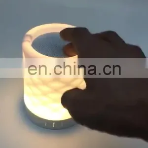 Wholesale Wireless Bluetooth Speaker Night Light Touch Lamp Portable Speaker Bluetooth Speaker thumbnail-1