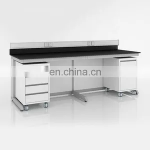 Laboratory Furniture Side Work Table Lab Work Bench With Underneath Cabinets thumbnail-1
