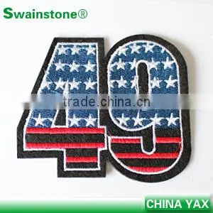 0911C High Quality Custom Embroidery Patches, Decorative Embroidery Letter Patches For Clothing, Flags Embroidery Patches thumbnail-2