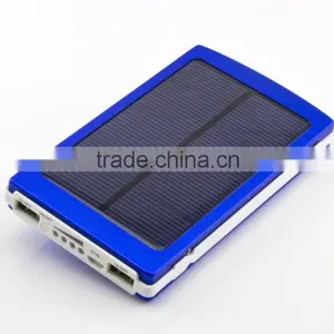 2014 Good Sell High Efficiency 10000mah Dual Usb Output Solar Power Bank thumbnail-1