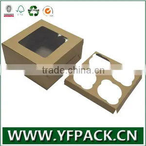 2016 Newest Design And Cheapest Factory Price Kraft Paper Cupcake Box thumbnail-4