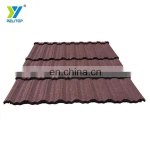 Modern Style Nosen Type Stone Coated Steel Roof Tile 0.3mm 0.35mm 0.4mm 0.5mm Metal Roofing Sheet thumbnail-1