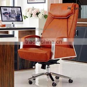 Brown Color Leather Office Executive Chair thumbnail-1
