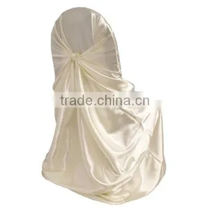 Wholesale Self-tie Satin Chair Covers thumbnail-1