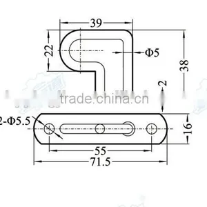 04354 Hook,Offest Lashing Ring thumbnail-2