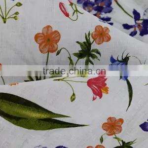 Print Linen Fabric Wholesale,women's Fashion Dress Fabric,100% Linen Fabric thumbnail-6