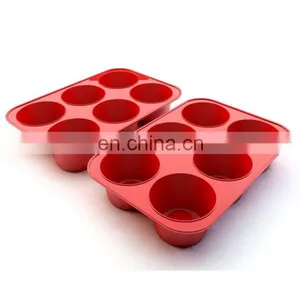 DIY Hemispherical Cake Baking Tool Silicone Chocolate Cake Mold Large 6 Hole Round Silicone Baking Mold thumbnail-1