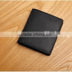 High Quality Vintage Style Genuine Leather Men's Bifold Wallet Small Wallet for Gifts thumbnail-2