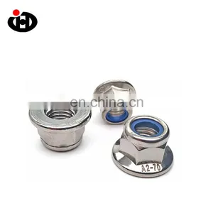 JingHong M12 Nylon Flange Lock Nut Alloy Steel thumbnail-2