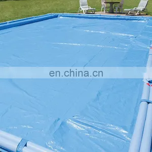 20-ft x 40-ft Black Rectangular Woven Polyethylene Rugged Mesh In Ground Pool Winter Cover thumbnail-2