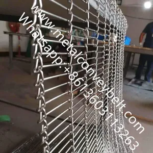 High Quality Food Grade Stainless Steel Ladder Conveyor Belt thumbnail-2