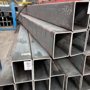 High Quality Corrugated Square Tubing Galvanized Steel Pipe Iron Rectangular Tube Price for Carports thumbnail-2