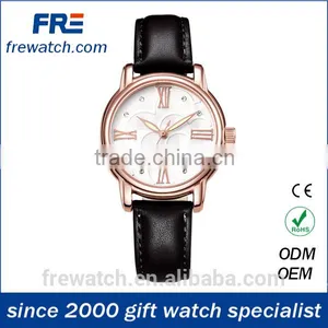 Quality Stainless Steel Lady Watch With Genuine Leather Strap Luxury Ladies Watches thumbnail-3