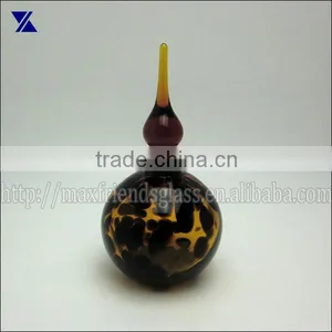 Glass Perfume Bottle , Glass Diffuser, Glass Vase for Home Deco, 175ml, Hand Made Glass thumbnail-1