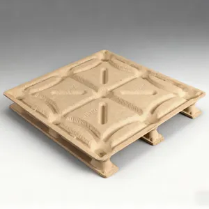 China Made Single Side Recycled Presswood Nestable Pallet for Transportation thumbnail-5