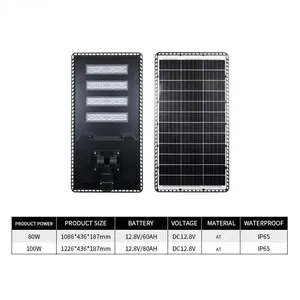 Low Energy Consumption, High Performance - 400w Solar Integrated Street Lamp Head to Illuminate a Green Life thumbnail-4