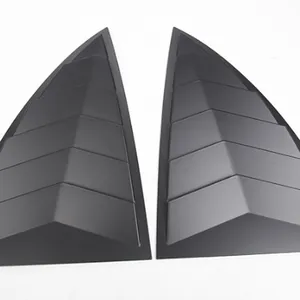 21-25 Model Y Rear Window Trigular Louvers — Matte Black thumbnail-1
