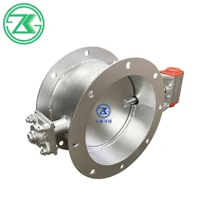Manual and Electric Ventilation Butterfly Valve, Pneumatic Louvered Cold Air Damper thumbnail-1