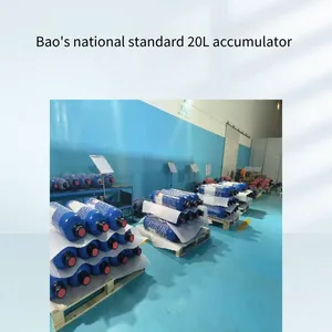 Stainless Steel and Carbon Steel National Standard Bladder Type Accumulators for Buffering, Pressure Boosting and Injection Molding, Shengtu Hydraulic Rubber thumbnail-4