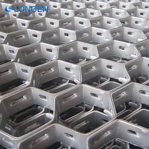Steel Cellular Grid Tortoise Shell Net Standard Bonding Holes Custom Sizes for Refractory Lining and Thermal Equipment thumbnail-1